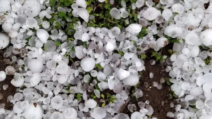 Fuertes tormentas con granizo afectan a distintas zonas de San Rafael y General Alvear