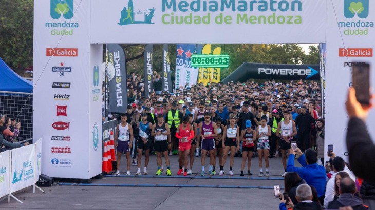 Gran convocatoria en la Media Maratón de la Ciudad de Mendoza 2026