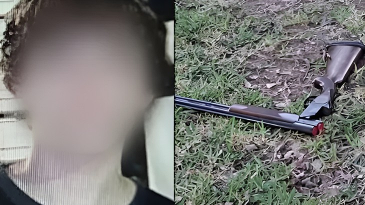 Esta es la escopeta que usó el tirador que mató a Ian Cabrera en la escuela de Sata Fe