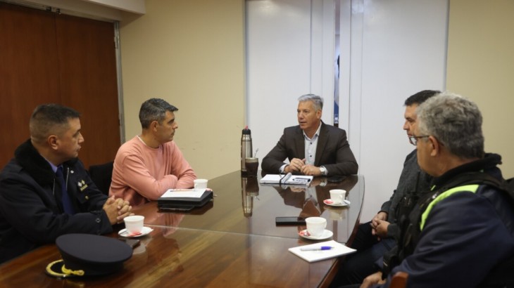 El Intendente Molero convocó a los jefes de seguridad para reforzar la seguridad del departamento